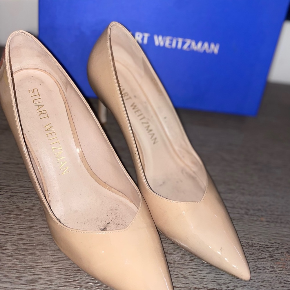 Stuart Weitzman Pumps Patent Nude Color